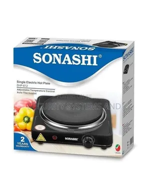Sonashi Electric Single Solid Hot Plate-Black