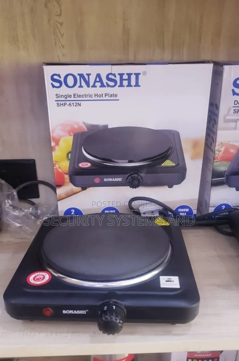 Sonashi Electric Single Solid Hot Plate-Black