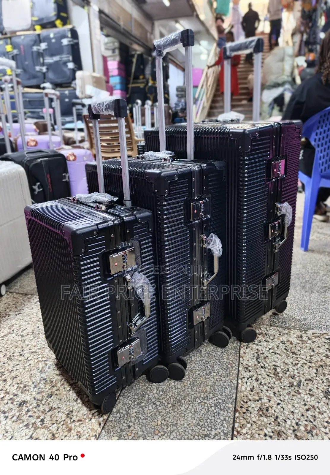 Plastic Suitcases Full Set. 3pcs in 1set