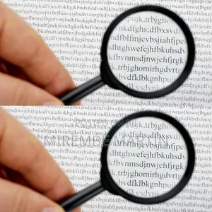 Pocket Magnifying Glass, Stationary Items for School and Office, 50mm