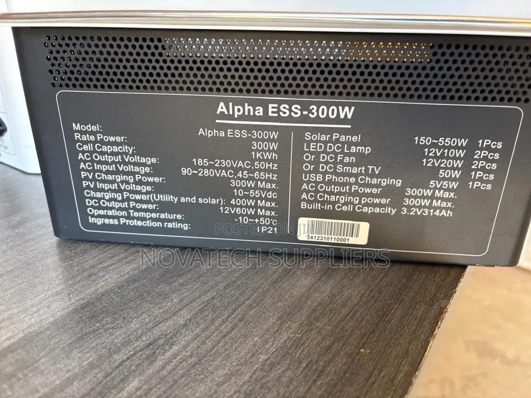 SAKO Alpha ESS-300W 1kWh Solar Power Station
