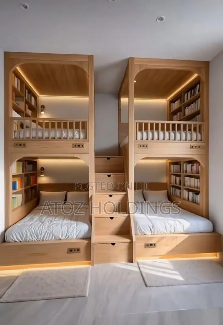 Beds/Estates Inbuilt Bunk Beds 4 in One Any Colour/Design 4,000,000/-