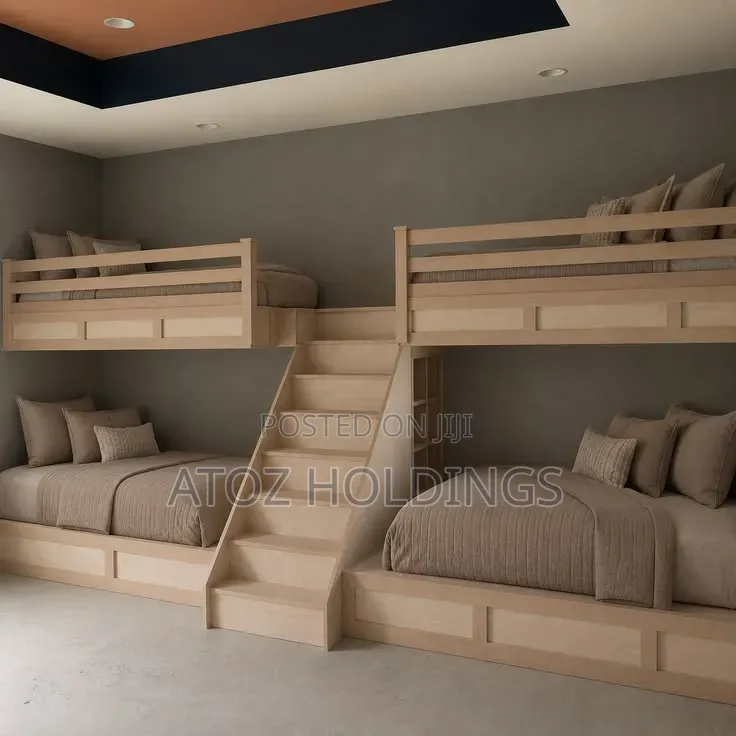 Beds/Estates Inbuilt Bunk Beds 4 in One Any Colour/Design 4,000,000/-