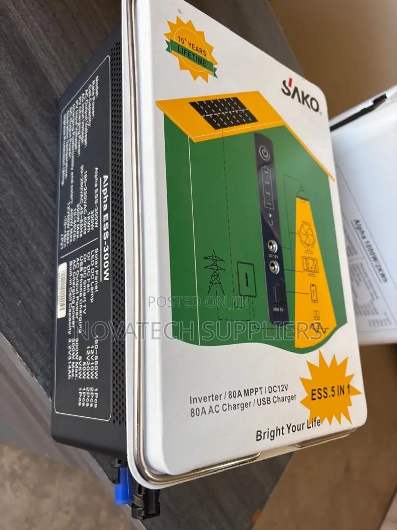 SAKO Alpha ESS-300W Solar Power Station – 1kWh Battery NTS