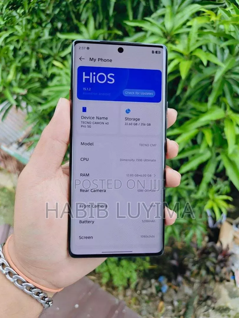 New Tecno Camon 40 Pro 5G 256 GB Gray