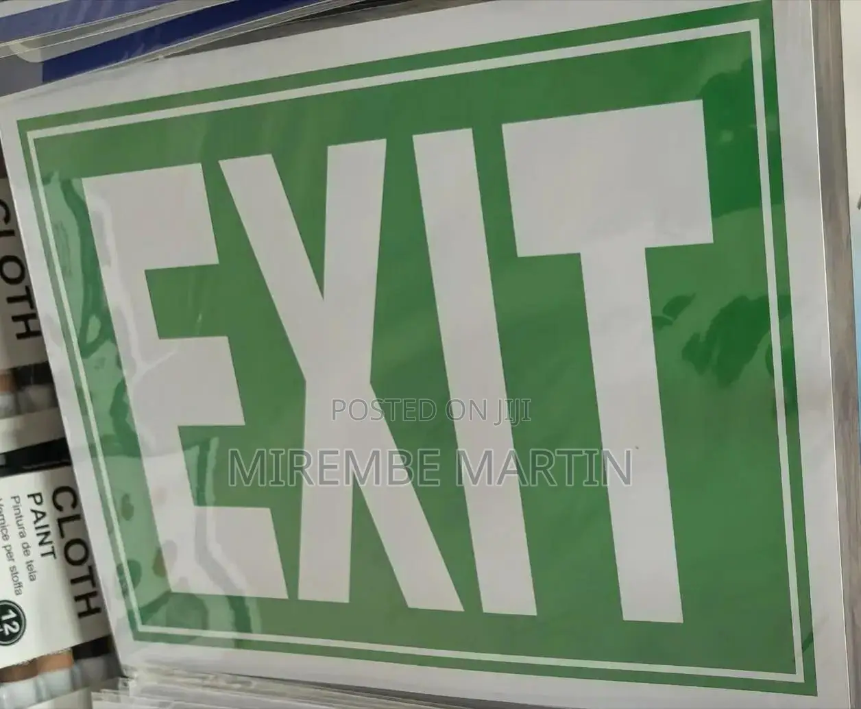 5 Pieces A4 Size EXIT Sign Sticker