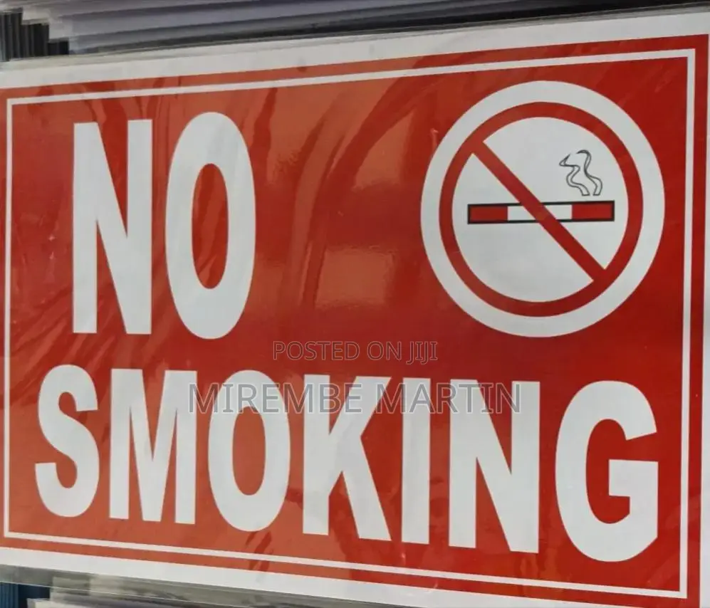 5 Pieces A4 Size ,NO SMOKING Sign Sticker
