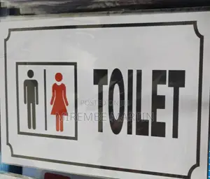 A4 Size Toilet Sign Board for Men & Women | Unisex Restroom Door