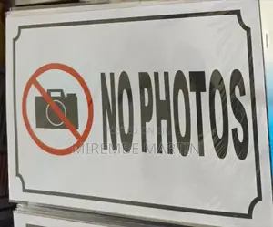 5 Pieces A4 Size ,NO PHOTOS Sign Sticker