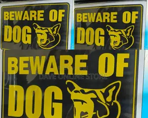 A4 Size Beware of Dog Sticker Sign