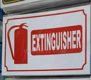 5 Pieces A4 Size Fire Extinguisher Location Sticker Sign