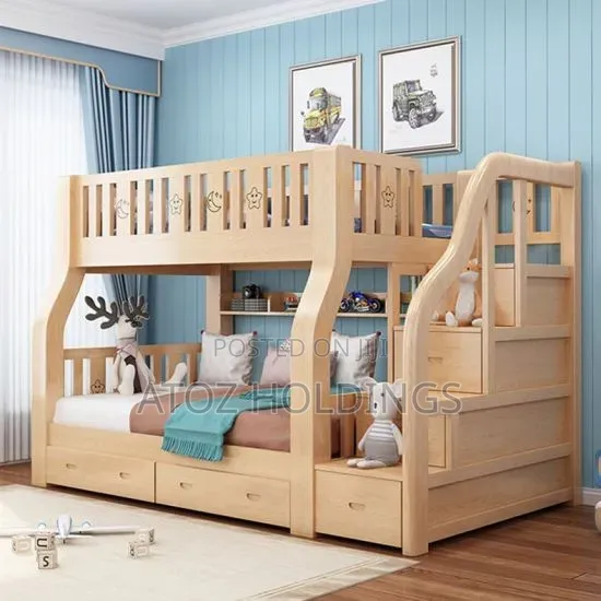 Beds/Simple Wooden Bunk Beds in Any Colour From 2,000,000/- Order Now