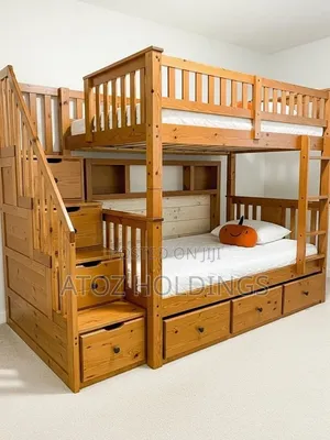 Beds/Simple Wooden Bunk Beds in Any Colour From 2,000,000/- Order Now