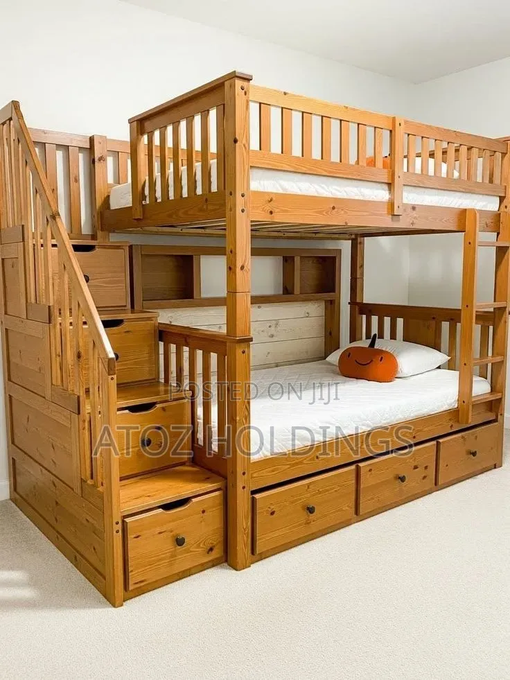 Beds/Simple Wooden Bunk Beds in Any Colour From 2,000,000/- Order Now