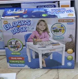 Multi-Functional Children's Activities Block Desk