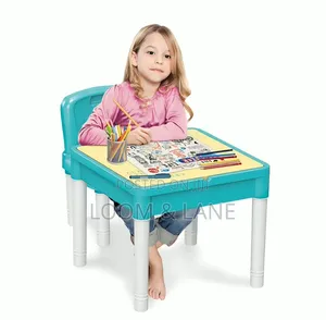 Multi-Functional Children's Activities Block Desk
