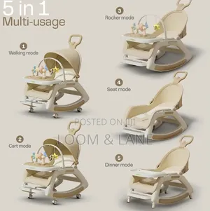 5-in-1 Multi-Functional Baby Chair and Musical Walker