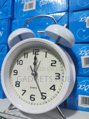 4 Inch Bell Alarm Clock Metal Analog Table