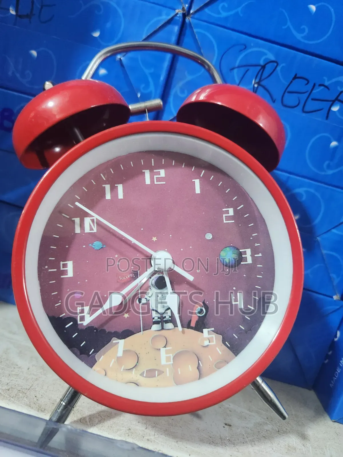 4 Inch Bell Alarm Clock Metal Analog Table