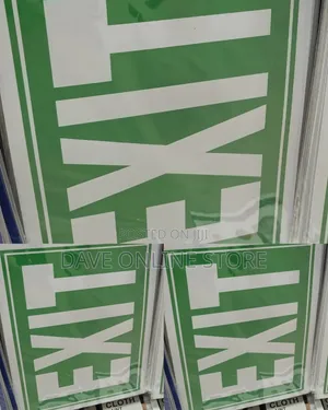 5 Pieces A4 Size EXIT Sign Sticker