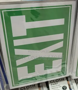 5 Pieces A4 Size EXIT Sign Sticker