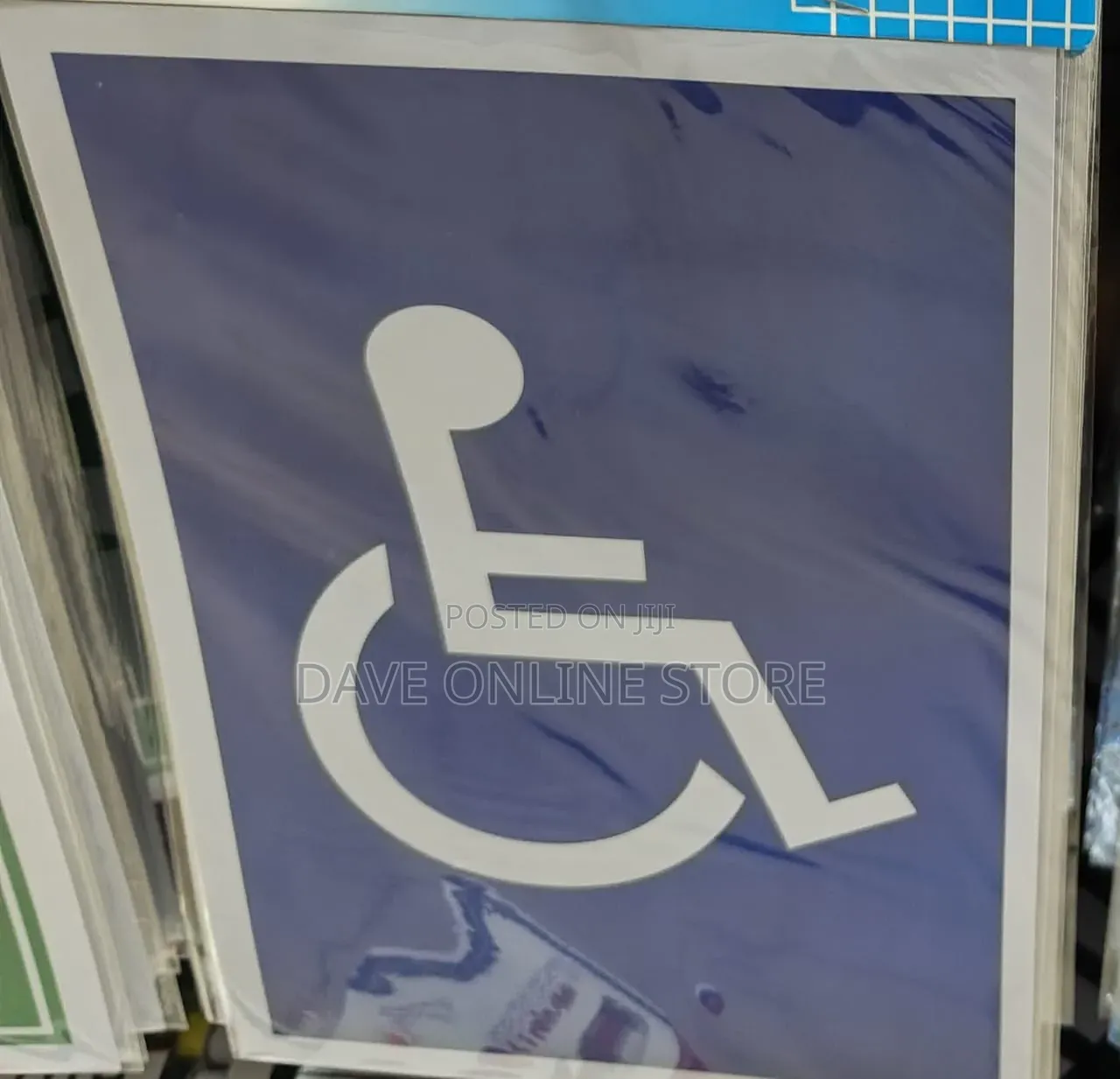 A4 Size Reserved Handicapped Parking Sign, Wheel Chair Access Sign