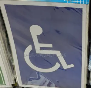 A4 Size Reserved Handicapped Parking Sign, Wheel Chair Access Sign
