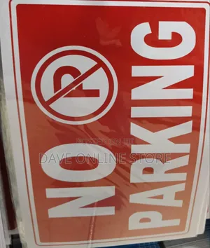 A4 Size 5 Pieces A4 Size ,NO PARKING Sign Sticker
