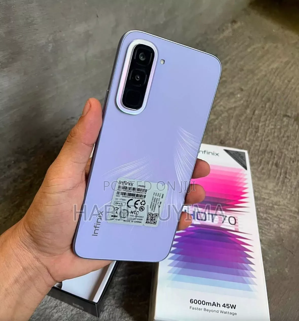 New Infinix Hot 70 256 GB Purple