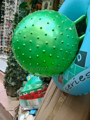Inflatable Knobby Gym  Ball Covered in Small