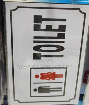 A4 Size Toilet Sign Board for Men & Women