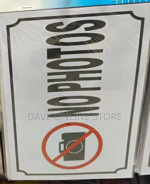 5 Pieces A4 Size ,NO PHOTOS Sign Sticker
