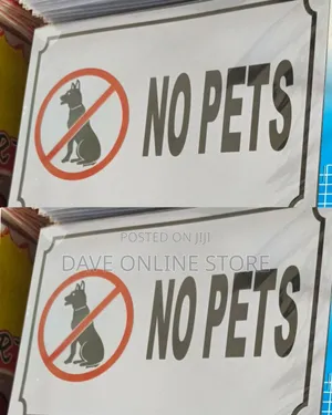 A4 Size ,NO PETS Sign Sticker