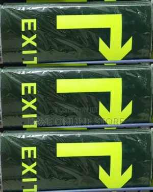Exit in That Direction Sign Sticker.