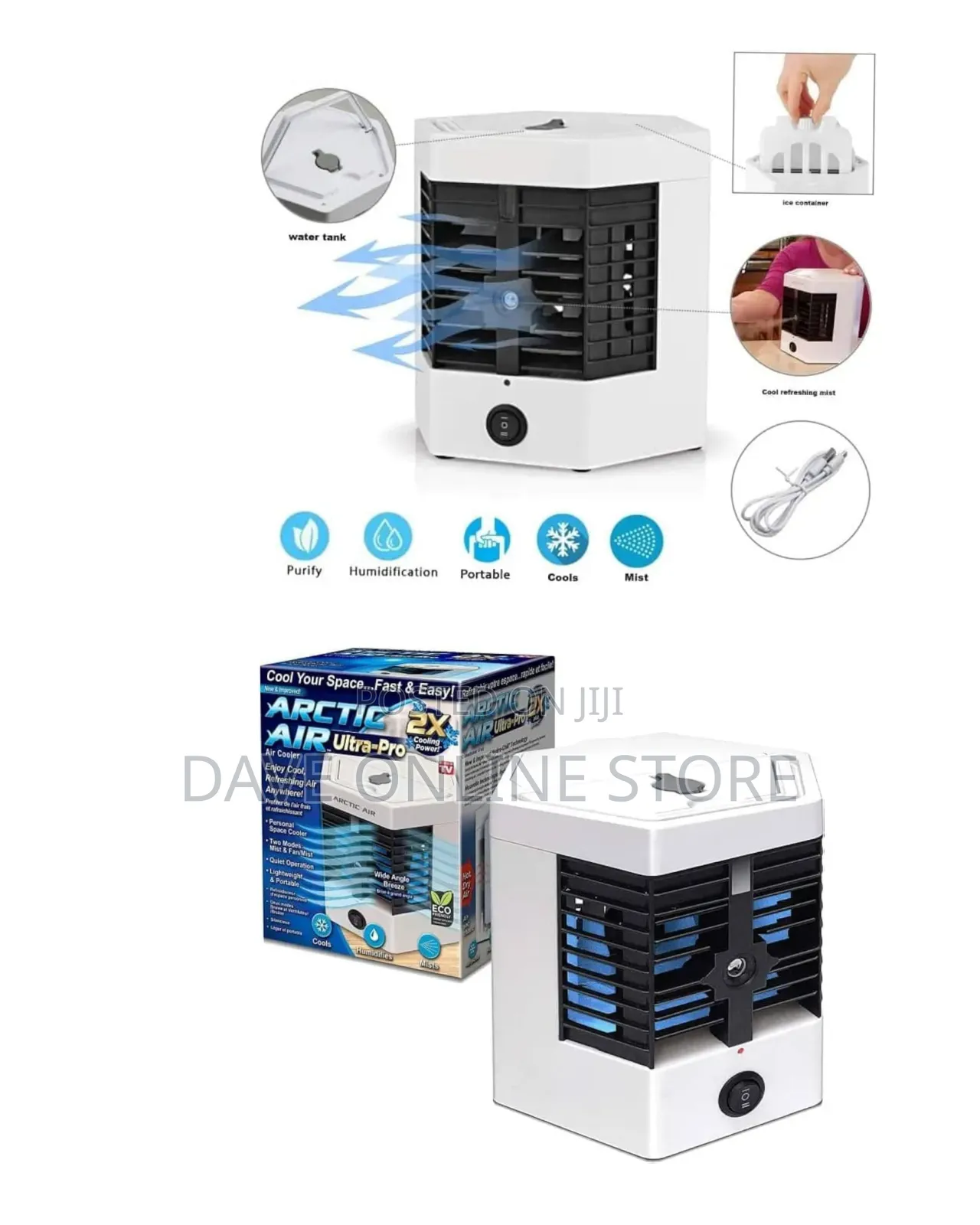 Arctic Air Ultra Pro Evaporative Air Cooler - Versatile 4-in-1 Cooling