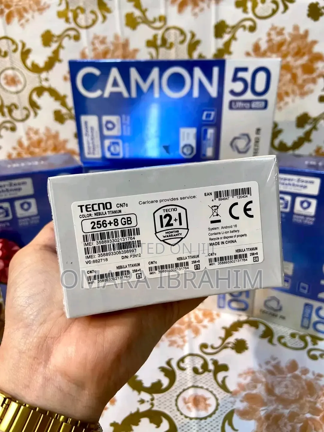 New Tecno Camon 50 Ultra 256 GB Pink