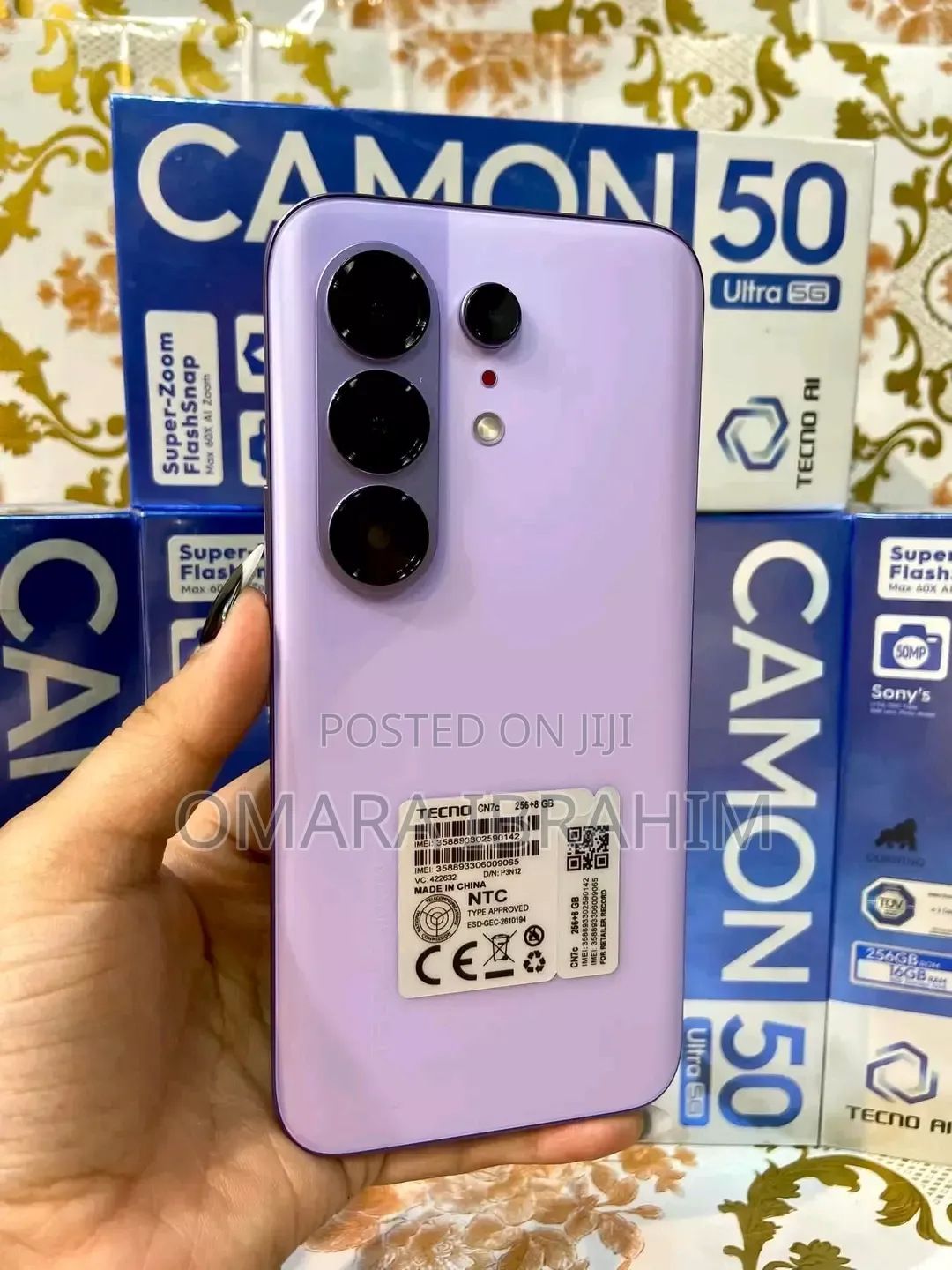 New Tecno Camon 50 Ultra 256 GB Pink