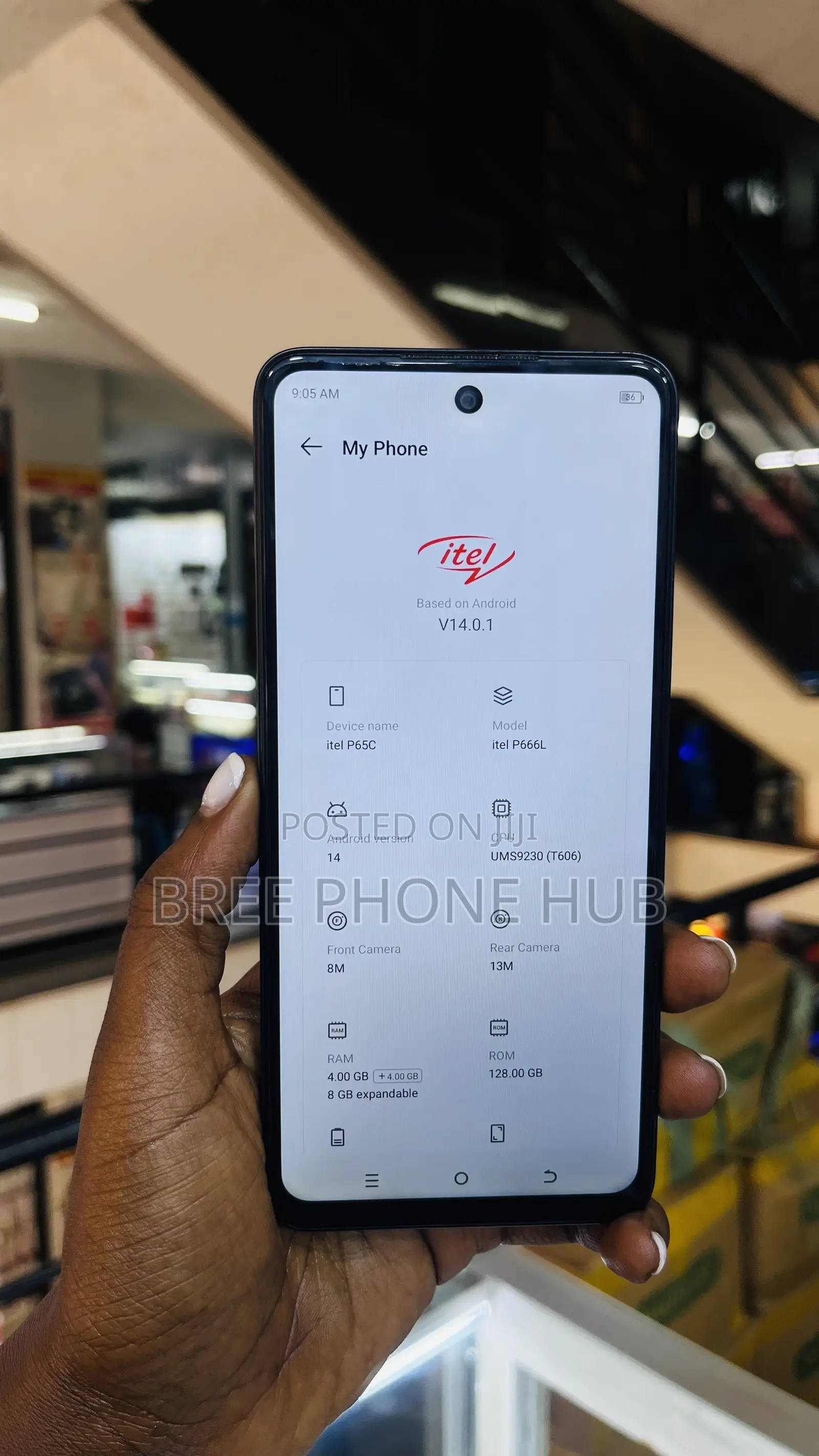 Itel P65C 128 GB Black