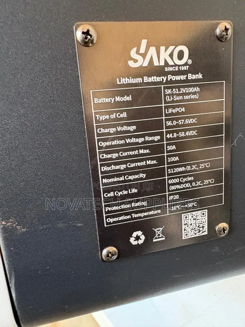 SAKO 5.12kWh Solar Battery With Smart BMS