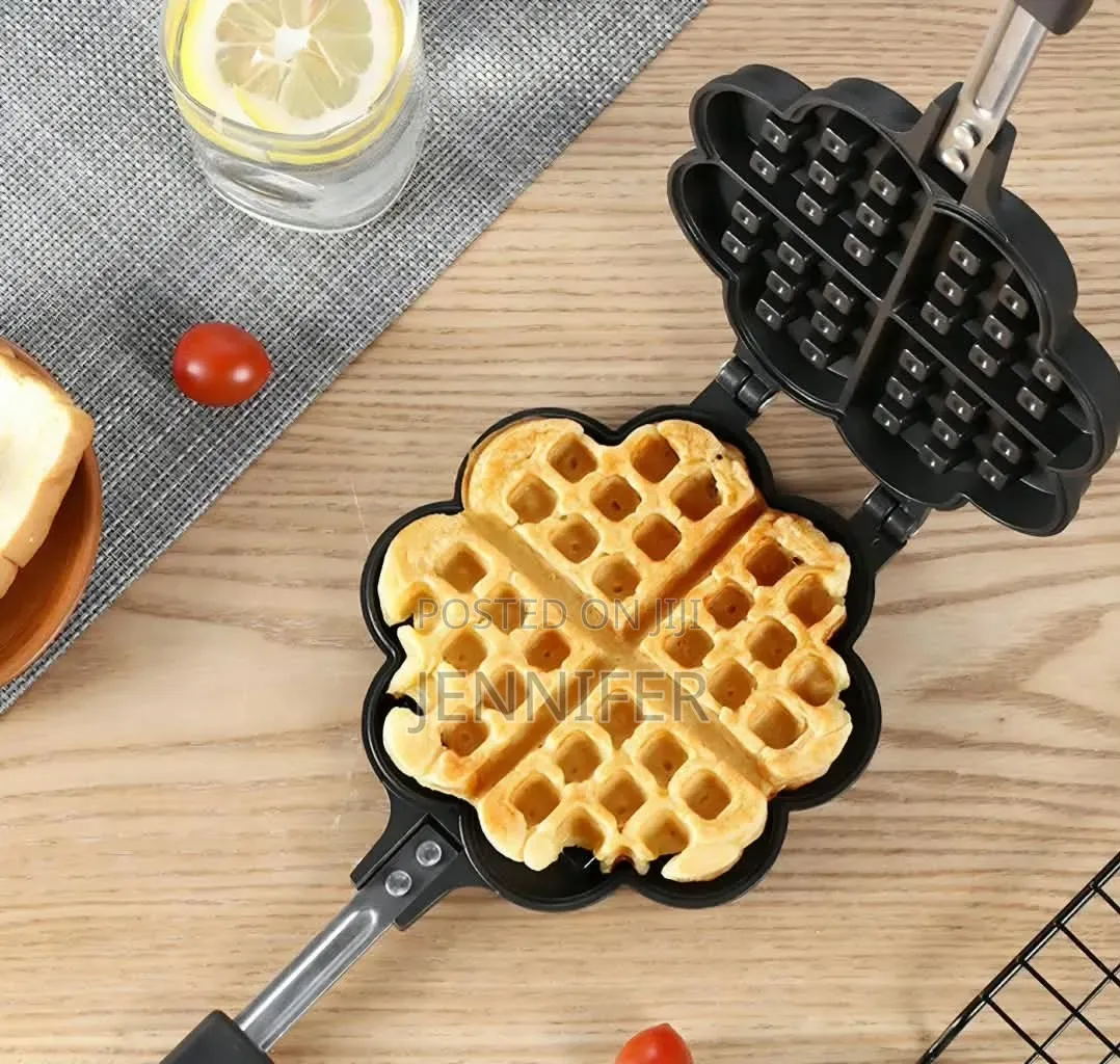 Stovetop Heart-Shaped Waffle Maker Pan