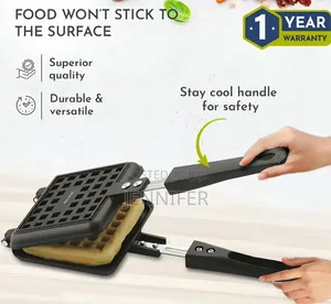 Non-Electric, Stove-Top Waffle Baking Mold