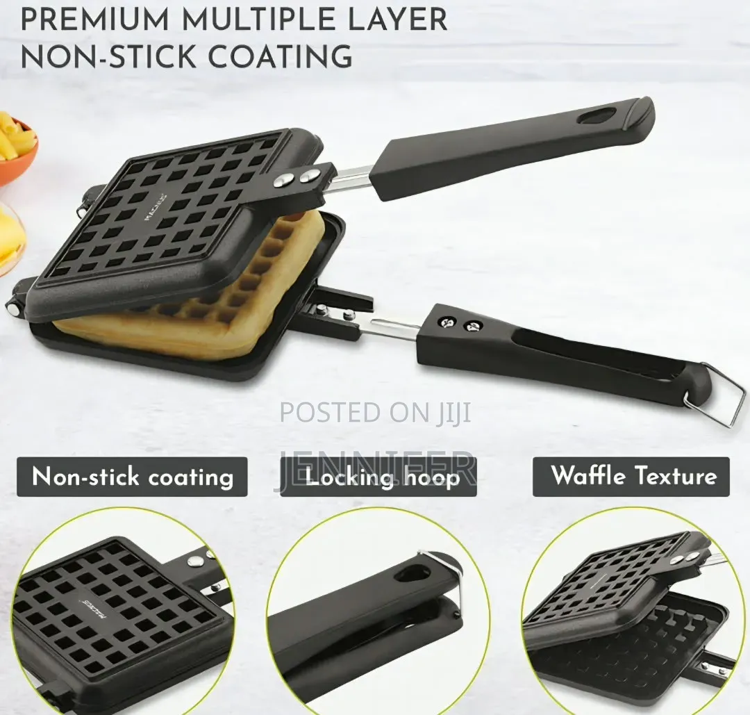 Non-Electric, Stove-Top Waffle Baking Mold
