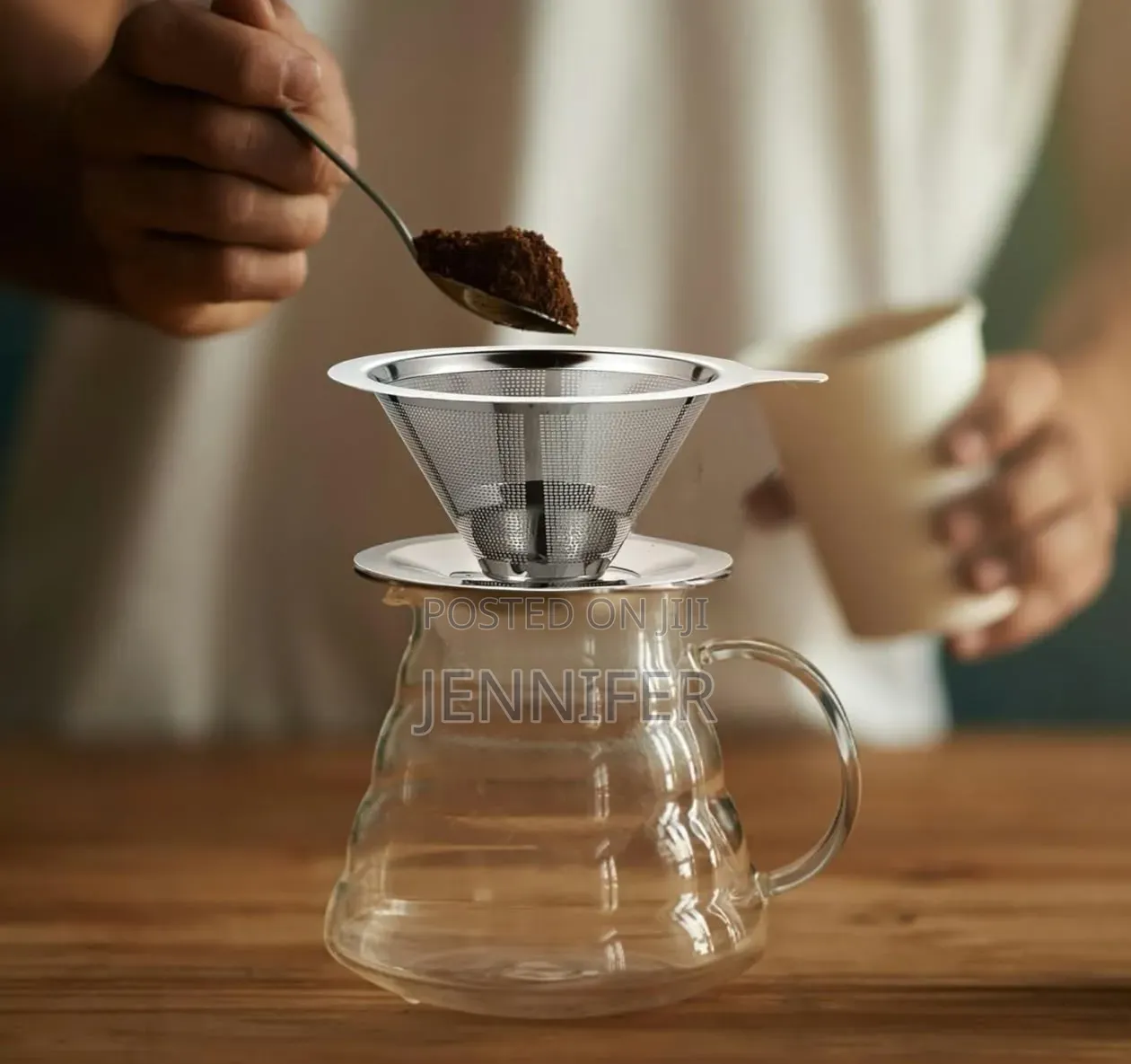 Reusable Stainless Steel Pour-Over Coffee Filter