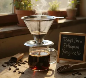 Reusable Stainless Steel Pour-Over Coffee Filter