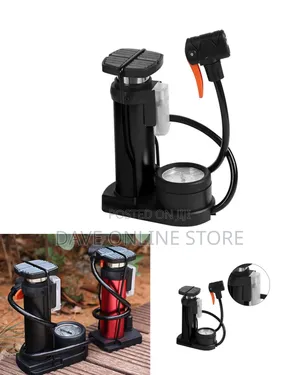 Bicycle Tire Air Pump Pressure Gauge Small Floor Bike Floor Double