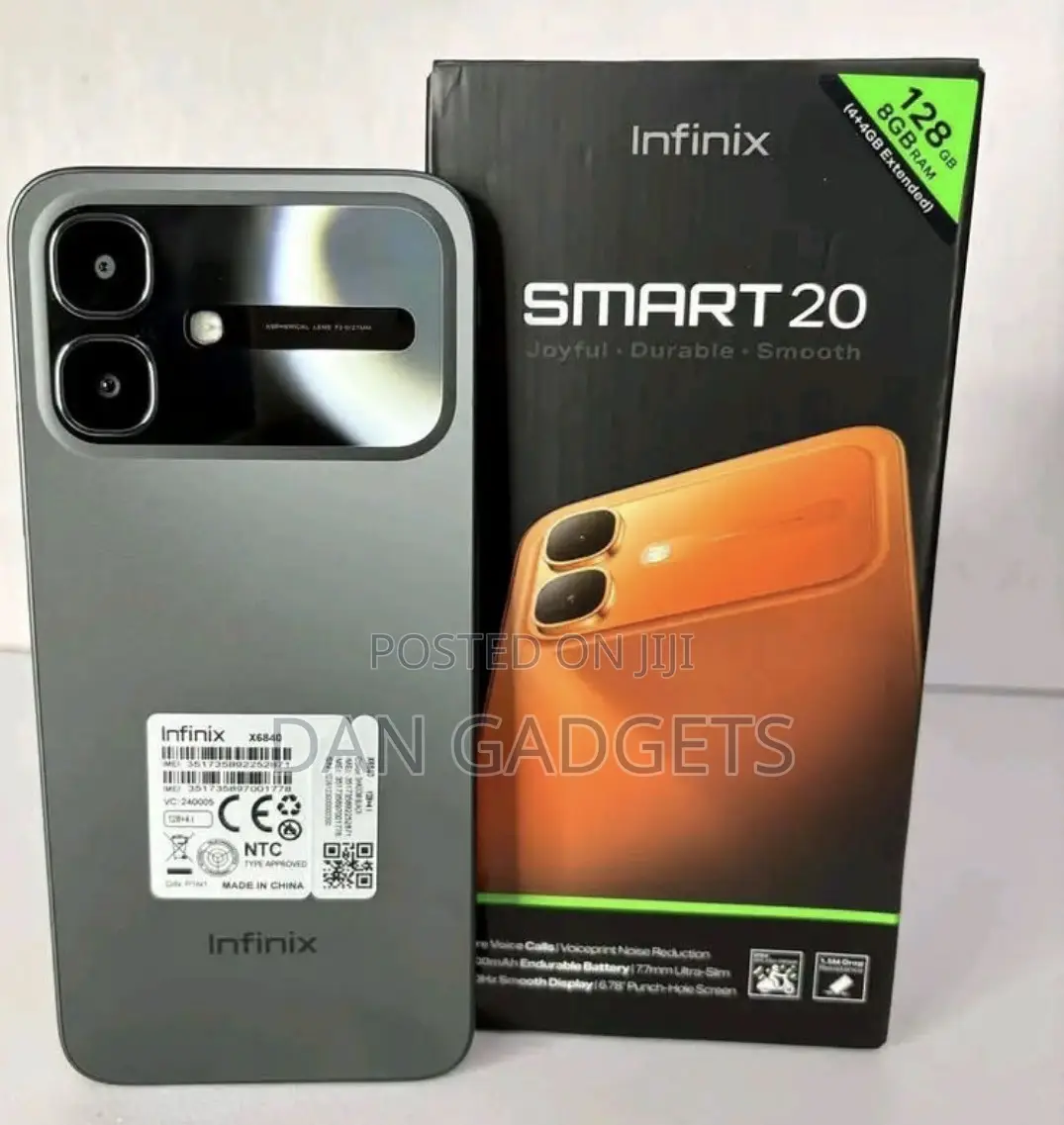 New Infinix Smart 20 128 GB Black