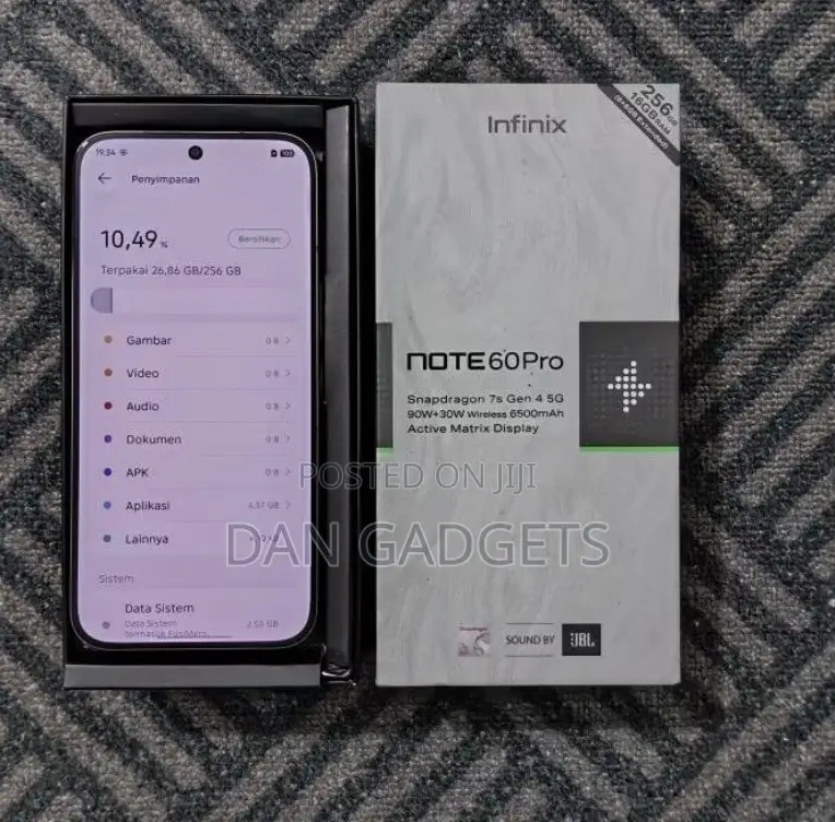 New Infinix Note 60 Pro 256 GB Black