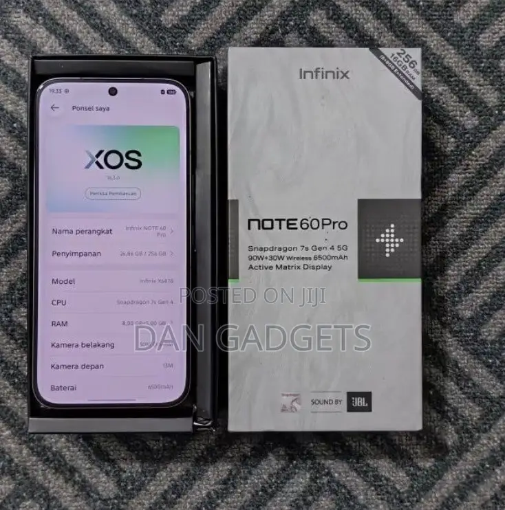 New Infinix Note 60 Pro 256 GB Black