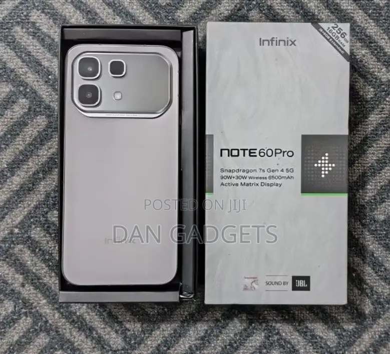 New Infinix Note 60 Pro 256 GB Black