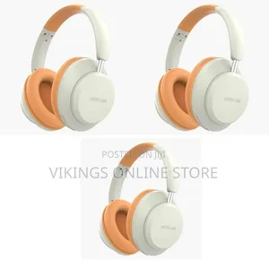 Green Lion Santiago Wireless Headphone in a Beige and Orange Color